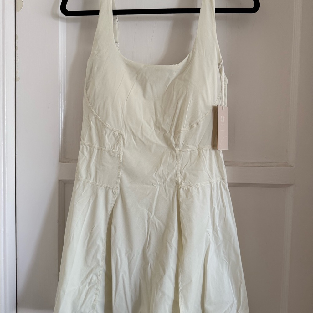 POPFLEX Tiebreaker Superdress Atheletic dress cream